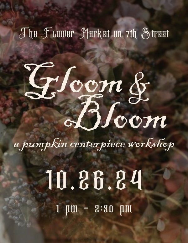 Gloom & Bloom: A Moody Pumpkin Centerpiece Workshop